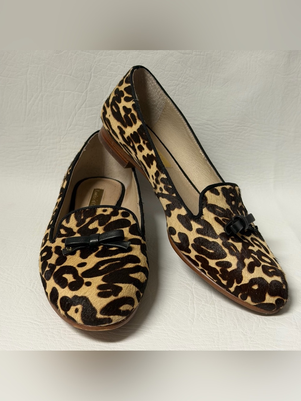 Louise Et Cie Womens Lo-Anniston Animal Real Cow Fur + Leather Slip On Sz 6M - Picture 3 of 7